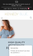 How kennedyblue.com looks like on a mobile device such as an iPhone.