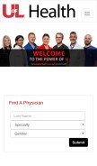 How kentuckyonehealth.org looks like on a mobile device such as an iPhone.
