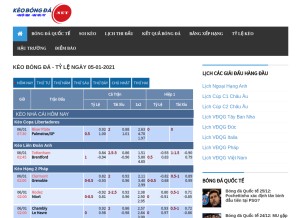 How keobongdahomnay.net looks like on a tablet such as an iPad.