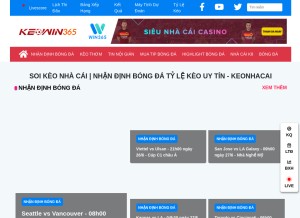 How keowin365.com looks like on a tablet such as an iPad.