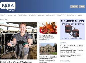 How keranews.org looks like on a tablet such as an iPad.