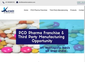 How kerwinformulations.com looks like on a tablet such as an iPad.