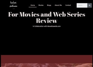 How kesheripictures.com looks like on a tablet such as an iPad.