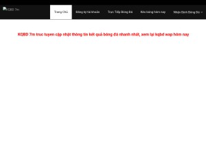 How ketqualive.com looks like on a tablet such as an iPad.