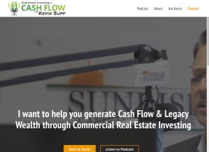 How kevinbupp.com looks like on a tablet such as an iPad.