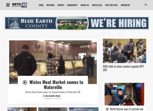 How keyc.com looks like on a tablet such as an iPad.