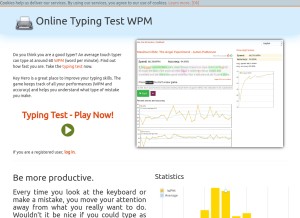 How keyhero.com looks like on a tablet such as an iPad.