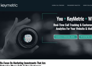 How keymetric.net looks like on a tablet such as an iPad.