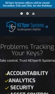 How keypersystems.com looks like on a mobile device such as an iPhone.
