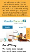 How kfcu.org looks like on a mobile device such as an iPhone.