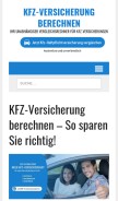 How kfz-versicherung-berechnen.net looks like on a mobile device such as an iPhone.