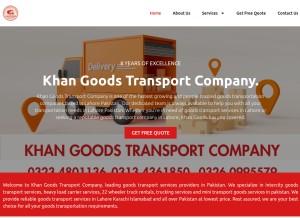 How khangoods.com.pk looks like on a tablet such as an iPad.