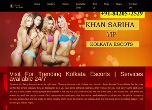 How khansariha.com looks like on a tablet such as an iPad.