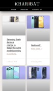 How kharibat.com looks like on a mobile device such as an iPhone.