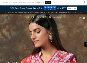 How khinkhwab.com looks like on a tablet such as an iPad.