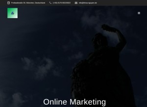 How khoa-nguyen.de looks like on a tablet such as an iPad.