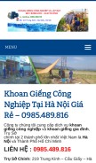 How khoangiengcongnghiep.net looks like on a mobile device such as an iPhone.
