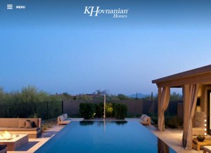 How khov.com looks like on a tablet such as an iPad.