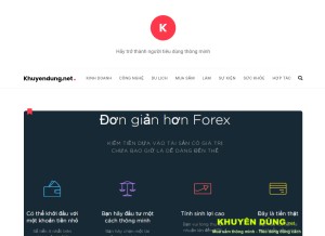 How khuyendung.net looks like on a tablet such as an iPad.