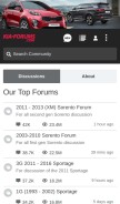 How kia-forums.com looks like on a mobile device such as an iPhone.