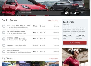 How kia-forums.com looks like on a tablet such as an iPad.