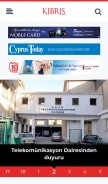 How kibrisgazetesi.com looks like on a mobile device such as an iPhone.