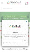 How kidkraft.com looks like on a mobile device such as an iPhone.