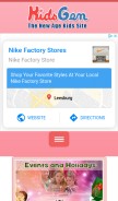 How kidsgen.com looks like on a mobile device such as an iPhone.