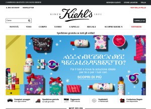 How kiehls.it looks like on a tablet such as an iPad.