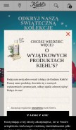 How kiehls.pl looks like on a mobile device such as an iPhone.