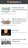 How kienthucvui.vn looks like on a mobile device such as an iPhone.