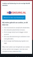 How kieskeurig.nl looks like on a mobile device such as an iPhone.