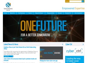 How kilngroup.com looks like on a tablet such as an iPad.