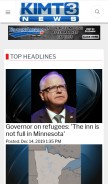 How kimt.com looks like on a mobile device such as an iPhone.