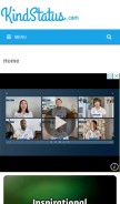 How kindstatus.com looks like on a mobile device such as an iPhone.