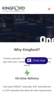 How kingfordpcb.com looks like on a mobile device such as an iPhone.