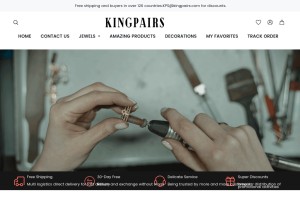 How kingpairs.com looks like on a tablet such as an iPad.