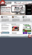 How kingwebmaster.com looks like on a mobile device such as an iPhone.