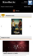 How kinobar.cc looks like on a mobile device such as an iPhone.
