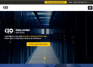 How kionetworks.com looks like on a tablet such as an iPad.