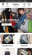 How kipling-usa.com looks like on a mobile device such as an iPhone.