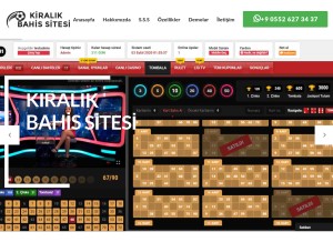 How kiralikbahisitesi.com looks like on a tablet such as an iPad.