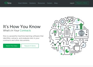 How kirasystems.com looks like on a tablet such as an iPad.