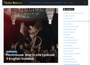 How kissasian.uno looks like on a tablet such as an iPad.