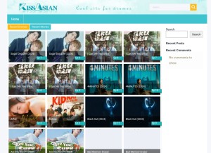How kissasian9.ch looks like on a tablet such as an iPad.