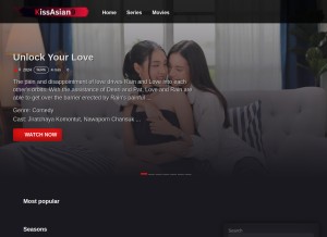 How kissasian9.com.tr looks like on a tablet such as an iPad.