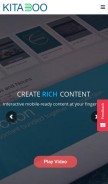 How kitaboo.com looks like on a mobile device such as an iPhone.