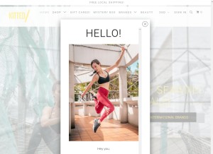 How kitted.sg looks like on a tablet such as an iPad.