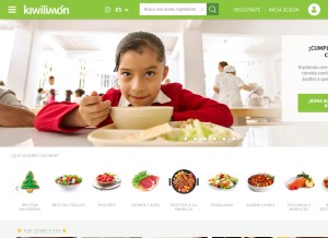 How kiwilimon.com looks like on a tablet such as an iPad.