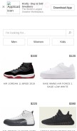 How kixify.com looks like on a mobile device such as an iPhone.